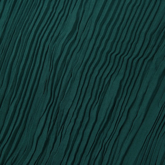 NWT EILEEN FISHER Crinkled Sheer Silk Georgette Bateau Neck Long Top Sz L - Picture 4 of 11